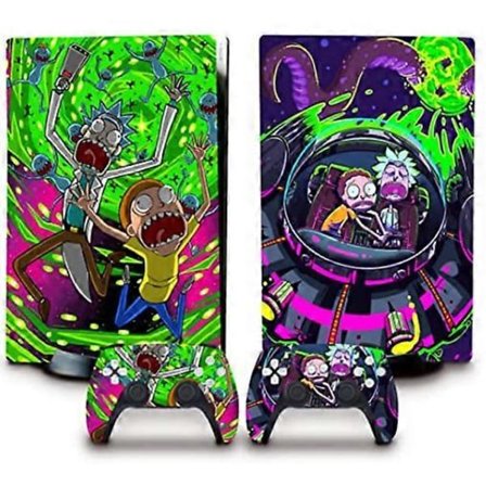 PS 5 Skin Disc Edition Anime Konsol och Kontroller Vinyl Sticker, Tålig, Reptålig, Exakt Passform, Kompatibel med Play-Station 5