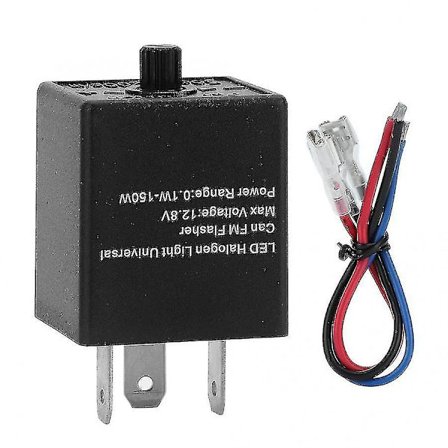12v 24v 3-pins justerbart LED blinkrelé Blinklysrelé
