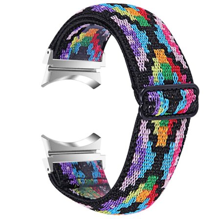 Elastiskt klockarmband med coolt mönster för Samsung Galaxy Watch 4 - Diamond Tribal Mönster