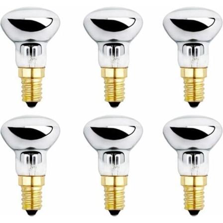 E14 30W Lava Lampe Dimbar Pære, Varm Hvit, Reflekterende Pære Liten Skruebase for Oppvarmet Boblelys, Rakettlys, Blitslys, 6 Pakning