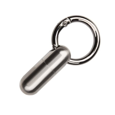 Nøkkelring Pilleholder, Titan Mini Pilleboks Bærbar Reise Pille