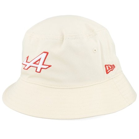 New Era - Motor - Beige - bucket - Hat - Alpine F1 25 Seasonal Pop Tapered Stone Bucket - Hatstore