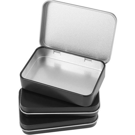 3-osainen peltirasia säilytyslaatikko korurasia metallinen saranarasia mini säilytyslaatikko kannella neulojen karkkien korujen ja 