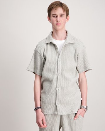 Grunt Alfred Waffle shirt Grau Hemden Jungen - Kids Brand Store