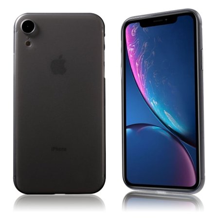 iPhone Xr ultratyndt plastiketui - Lysegrå