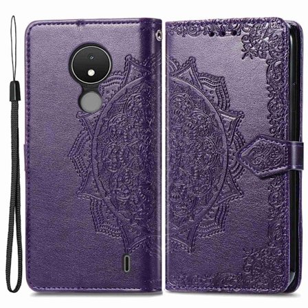 Mandala Nokia C21 Flippetui - Lilla