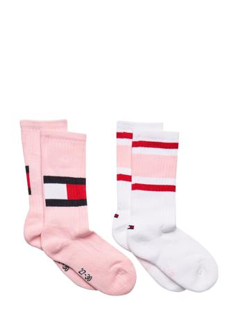 Th Kids Flag 2P Socks & Tights Socks Rosa Tommy Hilfiger