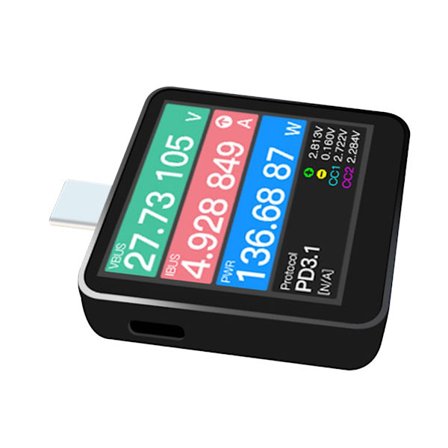 KM003C USB C PD3.1 Effektmätare 50V 6A Spänningstestare Multimeter USB Ström