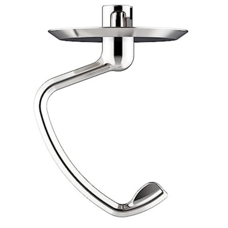 Sekoitustikku, sekoittimen taikinakoukku, kiillotettu ruostumattomasta teräksestä valmistettu taikinakoukku yleiskoneeseen, yhteensopiva 4,5–5 litran 