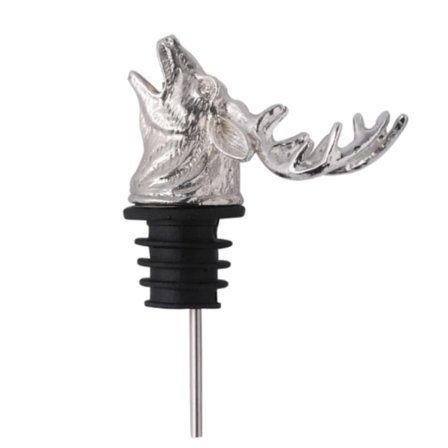 Vinkaraff i retrodesign med hjortmotiv i zinklegering