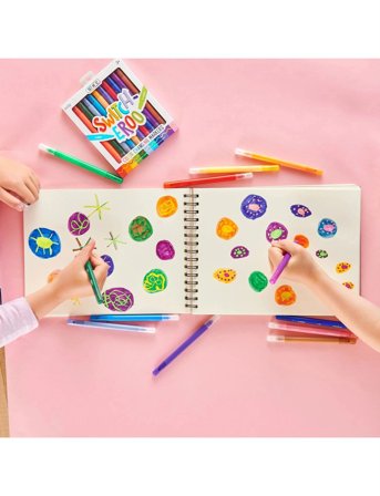 Ooly Magic Markers 12 Pcs - Switch-Eroo - Multi/patterned - ONE SIZE