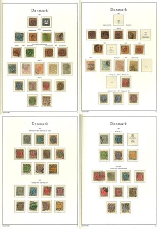 Danmark til 2011 - Samling i 2 frimærkealbum - Stemplet