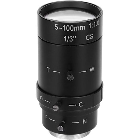1.3MP Zoom-kameran linssi 5-100mm CS-kiinnitys Alumiiniseos CCTV-kameran linssi turvakameraan