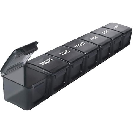 Pill Box 7 Day Extra Large Viikollinen Järjestäjä BPA Vapaa
