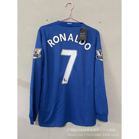 Manchester United Club 7 Ronaldo bortedrakt retro trøye fanversjon trøye sesongen 2008-2009 M