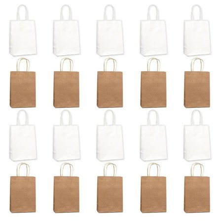 20-pack papperskassar, presentpåsar, festpåsar, shoppingpåsar, detaljhandel