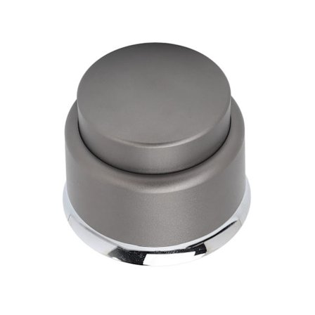 Kaffepress i rostfritt stål 51 mm Platt Botten Dubbel Användning Distributör Nivellerare Pulverpress Verktyg Grå