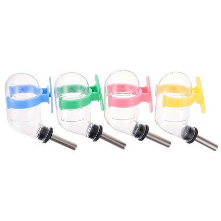 4 st Hamster Vattenautomat Hängande Vattenflaska Läcksäker Liten Djur Vattenautomat