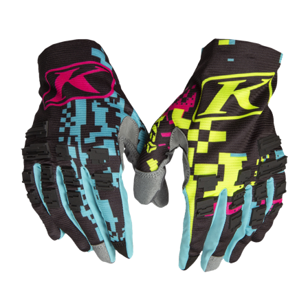 Guanti Cross Klim XC Lite Digital Chaos Nero-Giallo L (10)