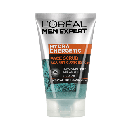 L'Oréal Paris Men Expert Hydra Energetic Scrub Ansikte Herr Blå ONESIZE