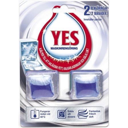 YES (P&G) Diskmaskinsrengöring Power Clean 2/fp - Lyreco - Städ och hygien - Diskrengöring - Maskinrengöring