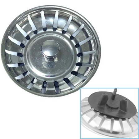 Tulppa IKEA Kök Atlant / Domsjö / Siivilä tiskialtaaseen – Kori venttiili hopea