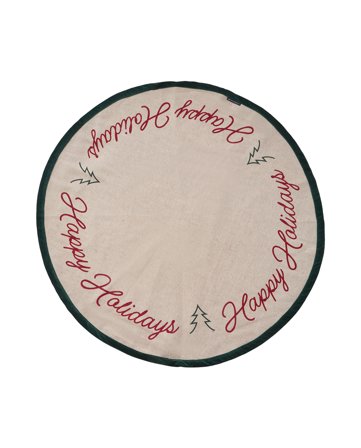 Lexington Jute/bomull julgransmatta (diameter 110cm)