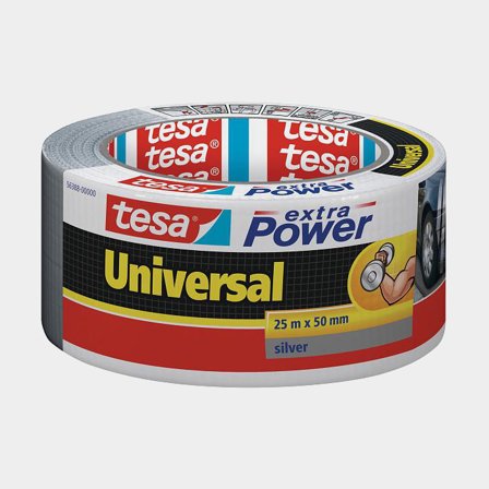 Silberklebeband Tesa Universal Extra Power, 48 mm x 25 Meter, silber - Boot