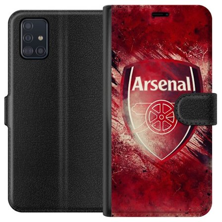 Yhteensopiva Lompakkokotelo Samsung Galaxy A51 Arsenal Jalkapallo