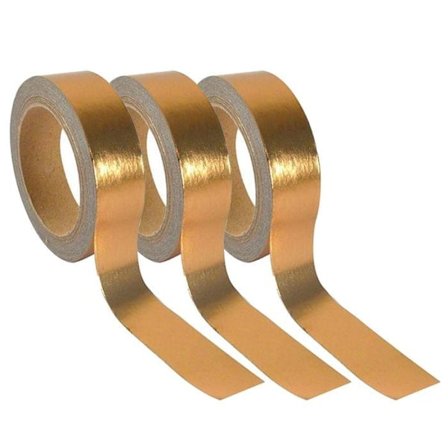 3 alumiinista teippiä 5 m x 1,5 cm - kupari