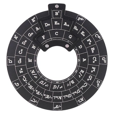 Kitara-sointu-ruletti Viidennellä Ympyrä Sointujen Oppimistyökalu Musiikkipyörä Basso Piano Yleinen