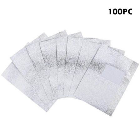 50/100 stk. aluminiumsfolie neglelakfjerner wraps iblødsætning akryl gel neglelak fjernelse wraps fjerner manicure neglerensning