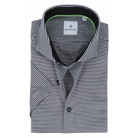 Blue Industry Km shirt stripes Blå, Herre Skjorter