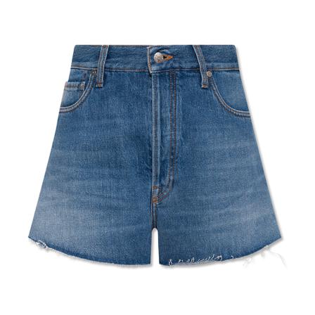 Etro Denim shorts with logo Blå, Dame, Størrelse: W30
