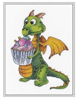 Broderikit Billede Sød Drage - Oven