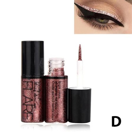 Nye Profesjonelle Skinnende Eyeliner Kosmetikk for Kvinner Pigment Sølv Rose Gull Farge Flytende Glitter Eyeliner Billig Sminke