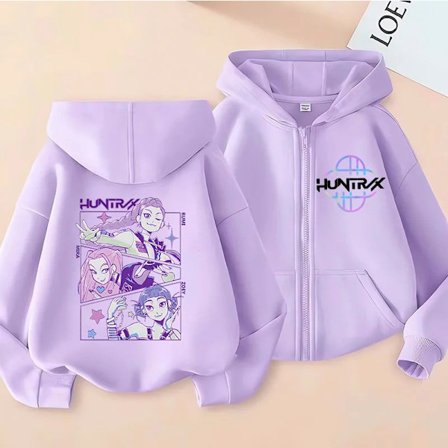 KPop anime koreansk version fashionable herre- og dame casual lynlås hoodie