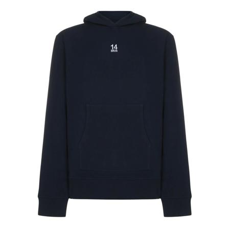 14 Bros, Men& Clothing Sweatshirts Blue Aw 22 Blauw, Heren, Maat:M,Cotton