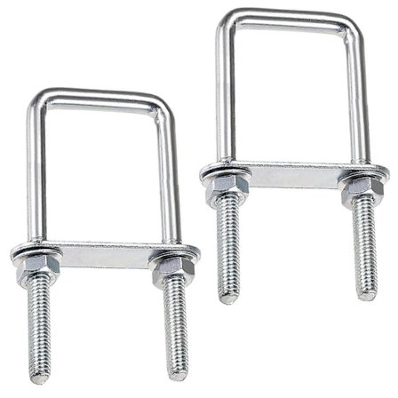 U-bultar Fyrkantiga U-bultar, 60x120mm Rostfria Stål U-bultar, M8 U-bult Med Mutterramplatta Och Bricka, M8 U-bult För Fästning Av Brädor Och Rör (60 