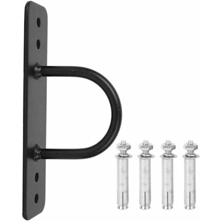 Fæstebeslag - Hængekøje Fæste Jernbeslag Sandbag Hængende Beslag Hanger Krog med Skruer sort -20x9.5x5cm