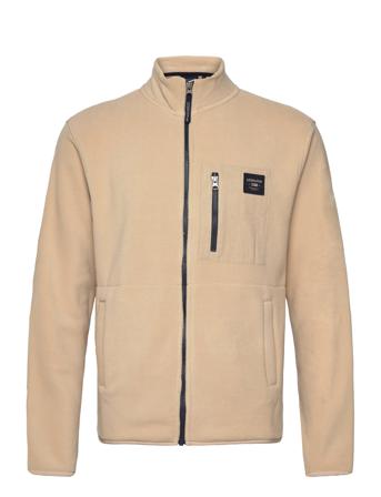 Oliver Full Zip Fleece Cardigan Sweatshirts & Hoodies Fleeces & Midlayers Beige Lexington Clothing