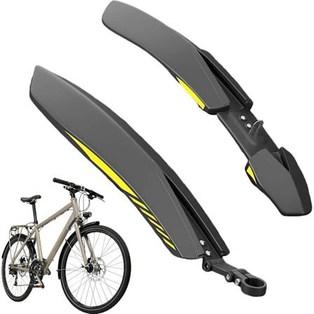 Skjerm - Bakskjerm og beskyttelsesanordning for 24, 26 og 27,5-tommers terrengsykler - Svart/Gul