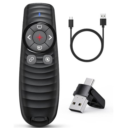 Presenter Clicker 2-i-1 USB/Type C Uppladdningsbar