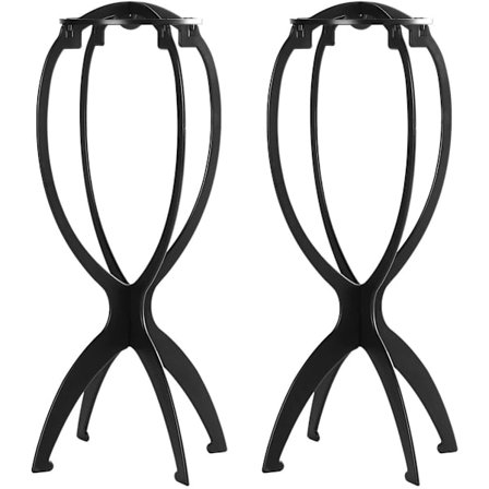 Perukstativ, perukhuvud för korta peruker, 2-pack