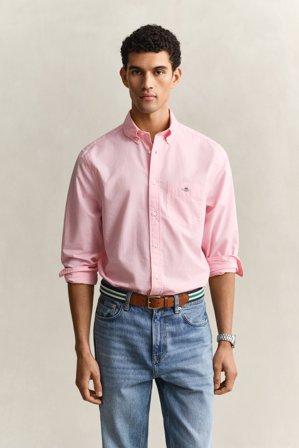 GANT Herren Regular Fit Classic Popeline Hemd (M) Rosa