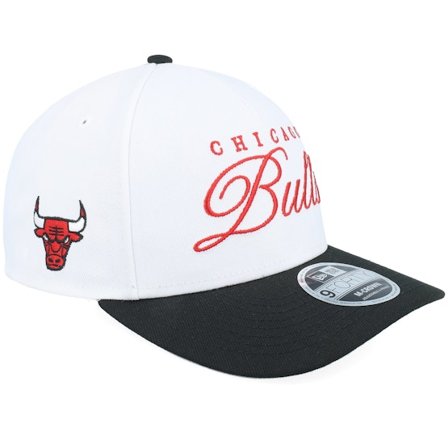 New Era - NBA Weiss adjustable Cap - Chicago Bulls NBA Draft 9FORTY M-Crown White/Black A-Frame Adjustable @ Hatstore