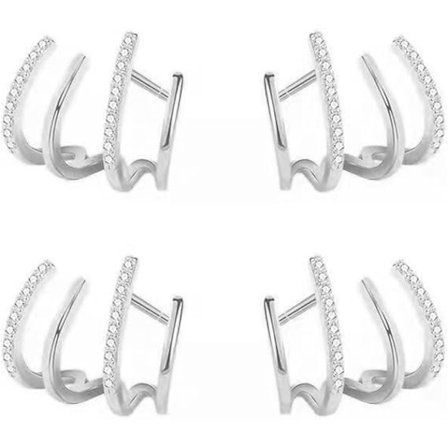 Små, freshe øredobber, øredobber for kvinner med temperament, gulløredobber (to par)