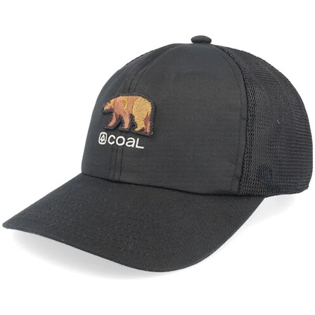 Coal - The Zephyr Low Profile Black Trucker Trucker Black Cap - @ Hatstore