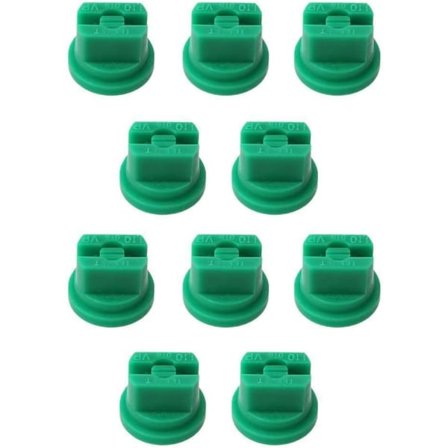 Pakke med 10 spraydyser for ryggsekk- eller stangsprøyte Grønn