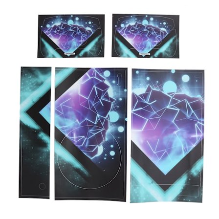 Geometrisk figurmönster dekal skyddande hudklistermärke för Xbox Series S-kontroller och konsol